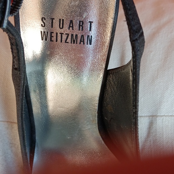Stuart Weitzman stunning black evening, sling black 51/2. - Picture 7 of 7
